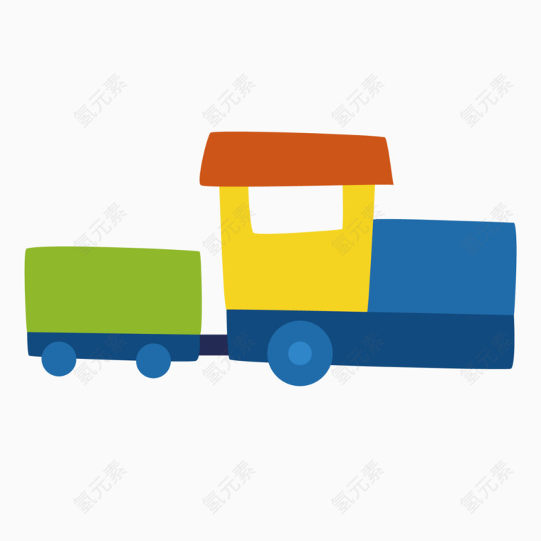 卡通火车