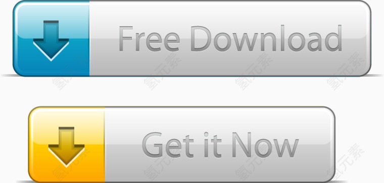 矢量UI下载按钮