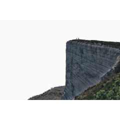 笔直的悬崖峭壁