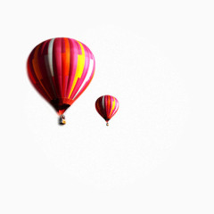红色热气球