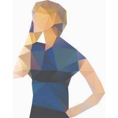 矢量时尚几何商务人士