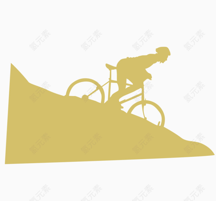 矢量骑自行车旅游