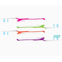 矢量清洁口腔健康牙刷