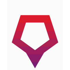 矢量创意设计不规则五边形图