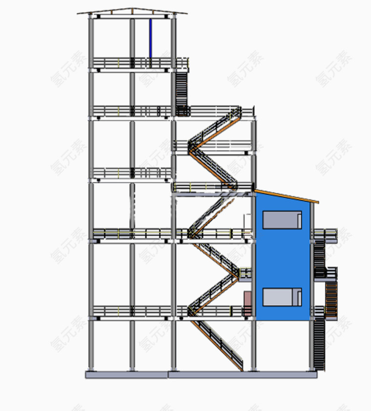 多层钢结构建筑
