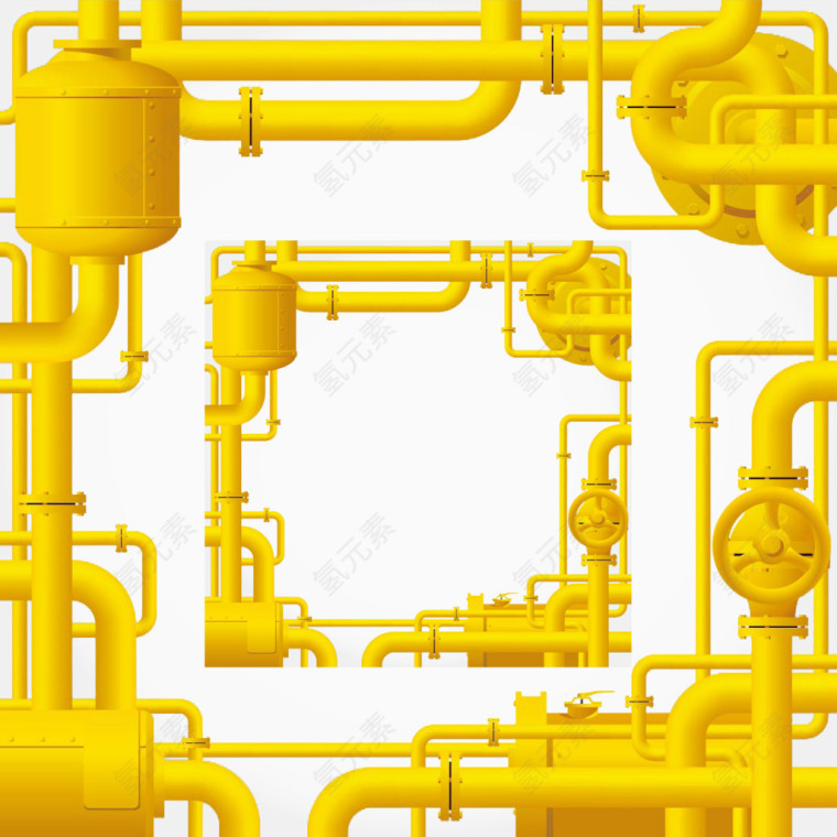 黄色管道