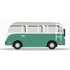 矢量中巴汽车