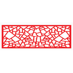 红色花纹栏杆素材