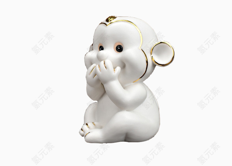 捂嘴的小猴子