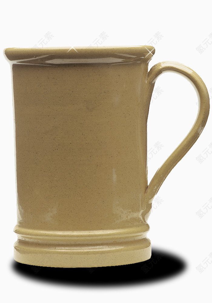 灰色陶瓷茶杯