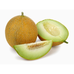哈密瓜与哈密瓜切面