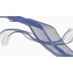 蓝色轻纱PNG素材