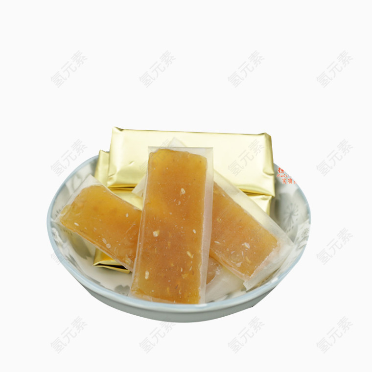 独立包装姜汁软糖实物素材