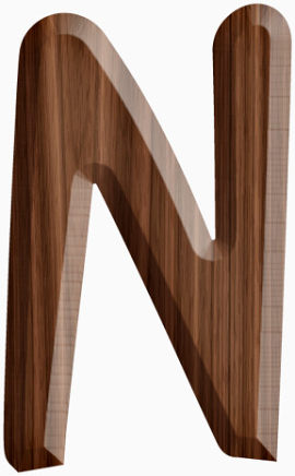 创意大写英文立体字