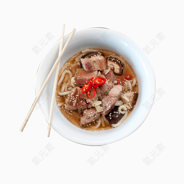 香菇鸡肉面