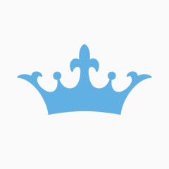 蓝色皇冠矢量素材