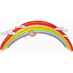 卡通彩虹
