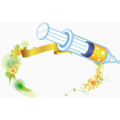 注射器护士节边框矢量素材元素