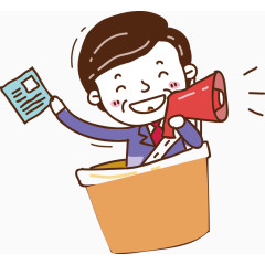 卡通矢量销售员