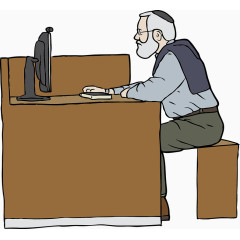 教授 讲课 电脑