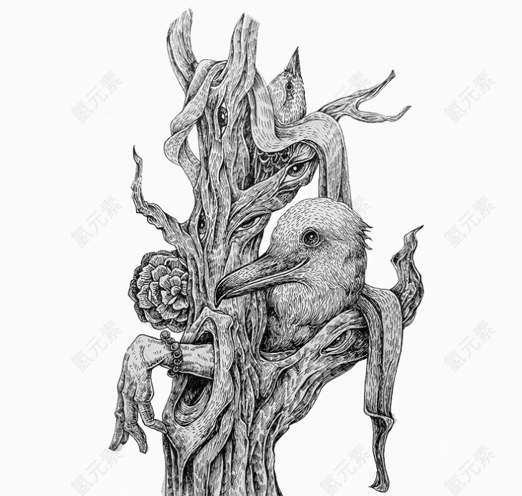 手绘插画