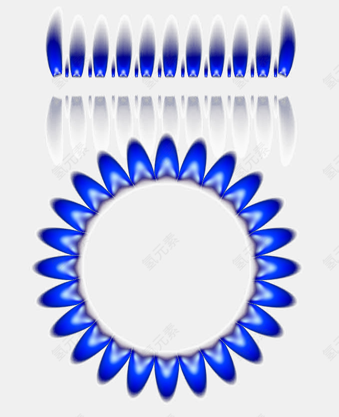 燃气灶火焰蓝色火苗