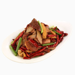 一盘炒猪肝免抠素材