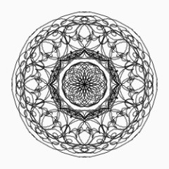 欧式线型花朵图案19