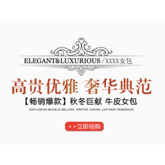 高贵优雅牛皮女包