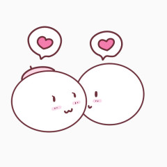 示爱表情卡通手绘