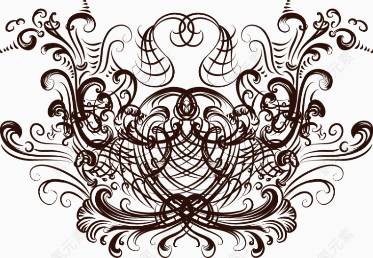 平面矢量装饰花纹素材