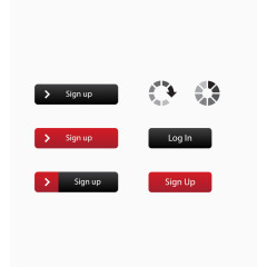 黑红色网站导航条综合