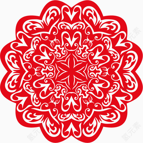 矢量古典花纹图案