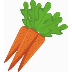 卡通胡萝卜矢量图