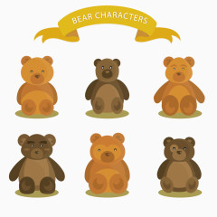 可爱泰迪熊矢量素材