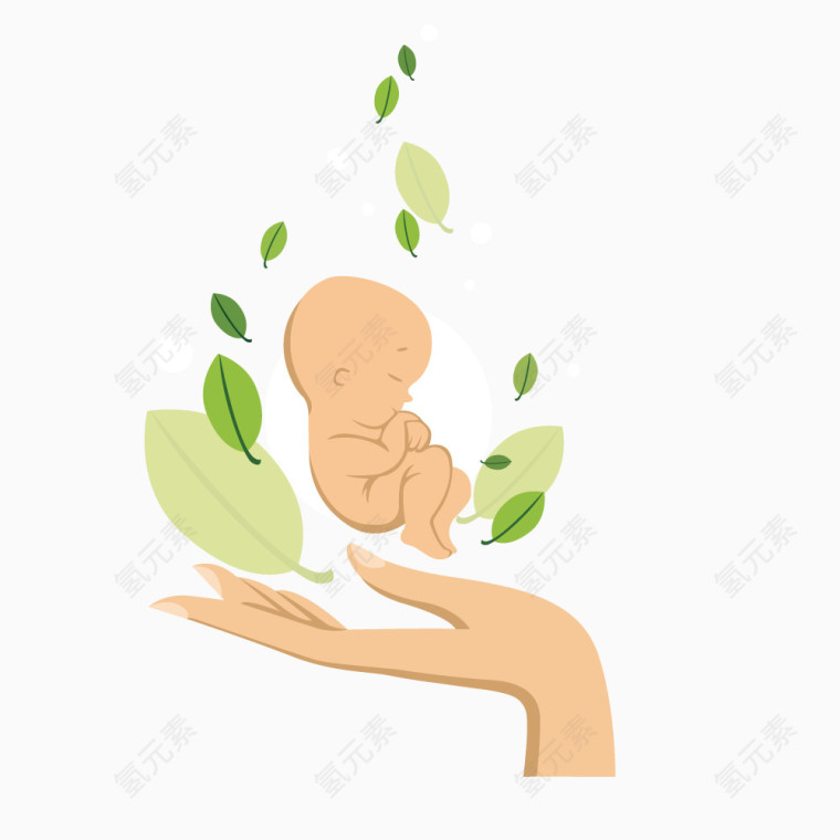 矢量新生婴儿