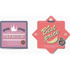 春季标签对比矢量竞价素材