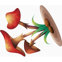 蘑菇装饰矢量设计