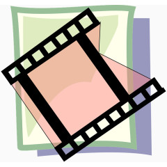 粉色电影影视胶片