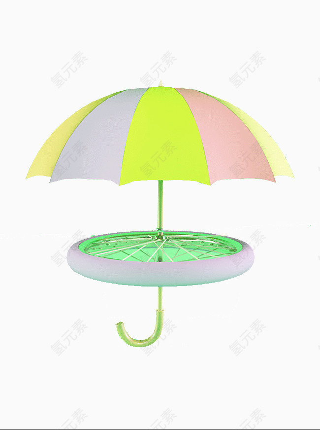 雨伞和车轮