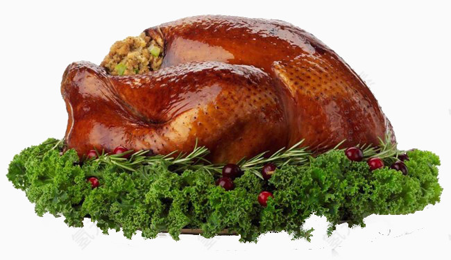 家庭聚会烤鸡大餐