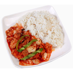 辣白菜营养拌饭