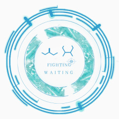 蓝色科技线路元素