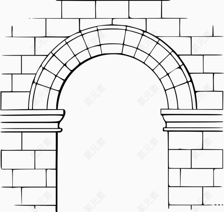 古罗马复古白墙