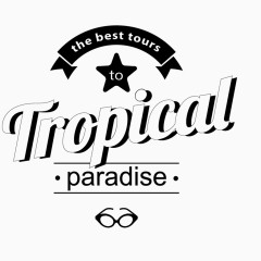 黑色假日艺术字标签