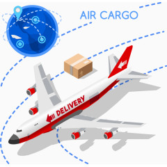 物流飞机矢量发展