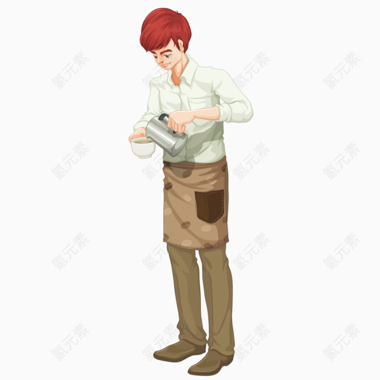 矢量服务员