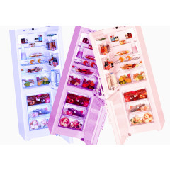 装满食物的冰箱