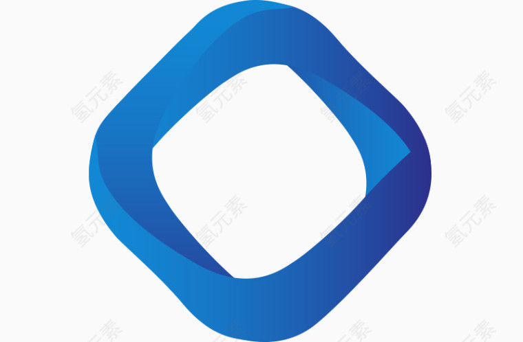 矢量不规则形状纯色标签