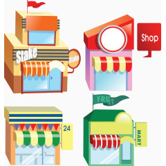 矢量全营业便利店